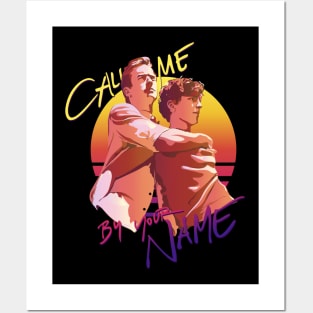 Call Me By Your Name Retro Sunset Posters and Art